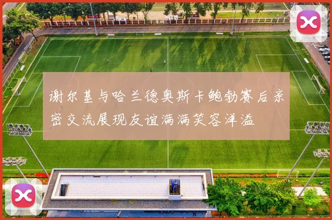 谢尔基与哈兰德奥斯卡鲍勃赛后亲密交流展现友谊满满笑容洋溢